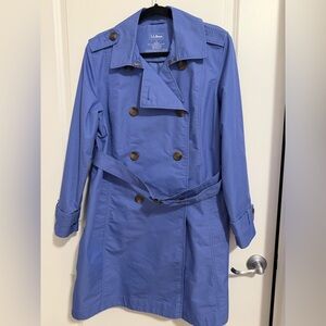 L.L. Bean Women's Elegant Blue Trench Coat